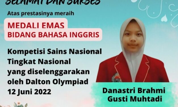 Siswa MTsN 10 Sleman Raih Medali Emas Olimpiade Bahasa Inggris