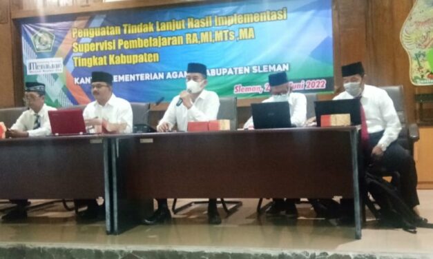 Ikuti Penguatan Tindak Lanjut Hasil Supervisi, Kepala MTsN 10 Sleman Berkomitmen Tingkatkan Pelaksanaan Supervisi Pembelajaran