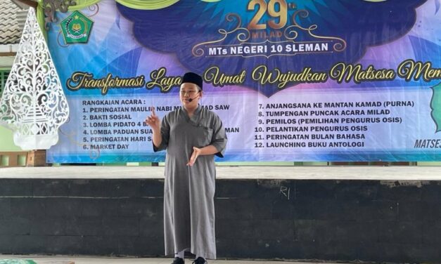 Antusiasisme  Siswa Ikuti  Lomba Pidato 4 Bahasa MTsN 10 Sleman