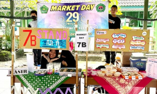 Tumbuhkan Jiwa Kewirausahaan, MTsN 10 Sleman Gelar Market Day