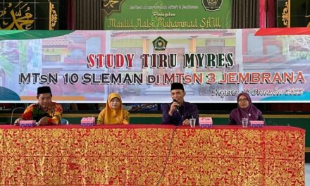 Perkuat Branding  Madrasah Riset, MTsN 10 Sleman Lakukan Studi Tiru Myres di MTsN 3 Jembrana Bali