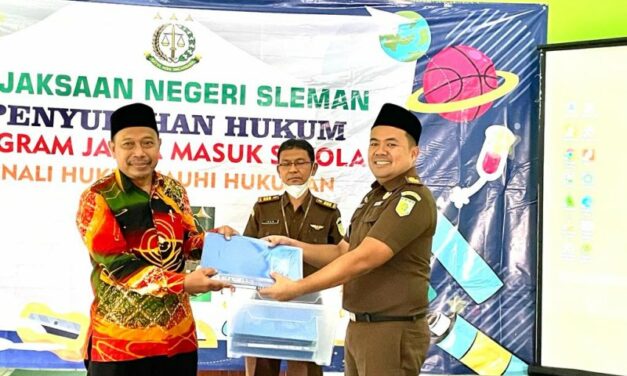 Penyuluhan Antikorupsi MTsN 10 Sleman, Kejari  Sosialisasikan Sembilan Nilai Antikorupsi