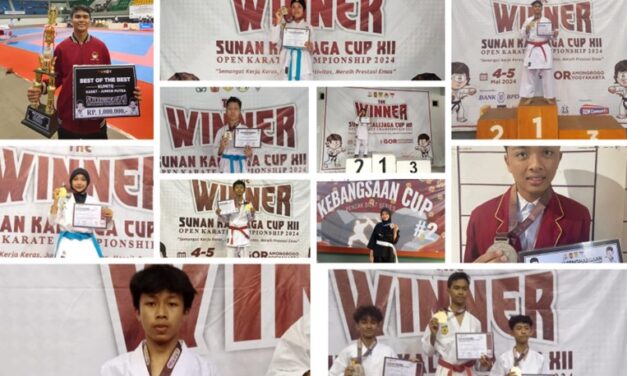 SISWA MTsN 10 SLEMAN RAIH GELAR BEST OF THE BEST  NASIONAL OPEN KARATE CHAMPIONSHIP SUNAN KALIJAGA CUP XII 2024