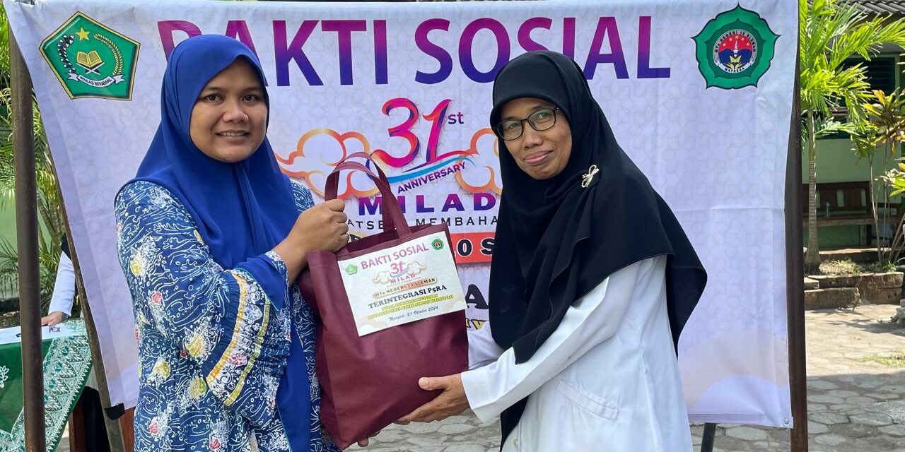 Songsong Milad ke-31, MTs N 10 Sleman Adakan Bakti Sosial