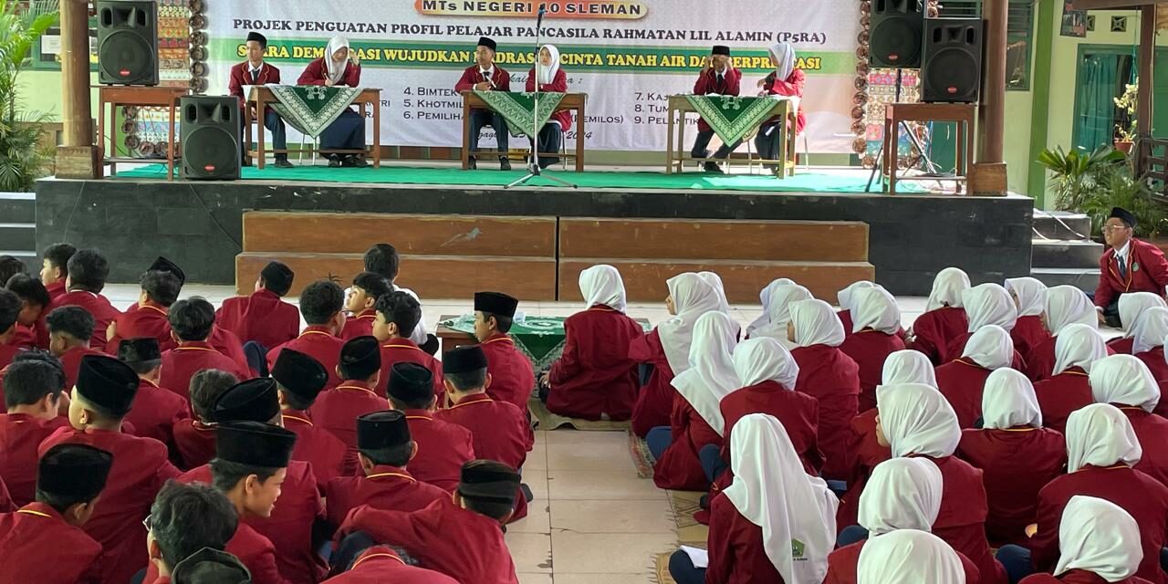 Orasi Paslon Ketua OSIS MTsN 10 Sleman Angkat Isu Menarik