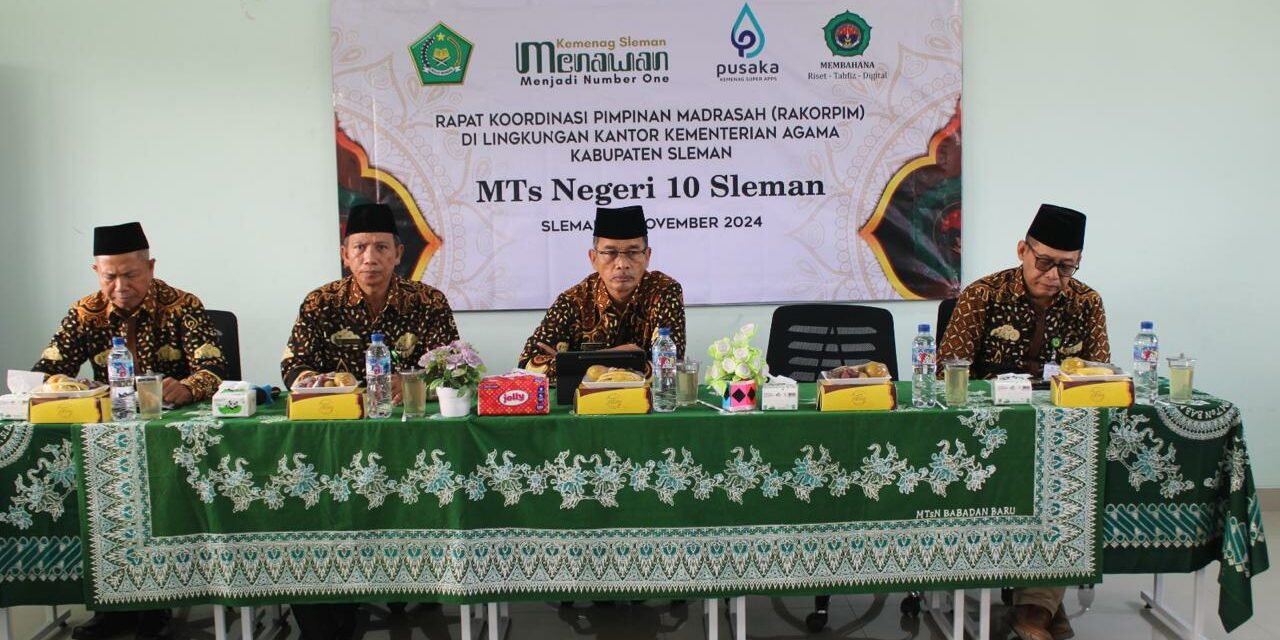 MTsN 10 Sleman Jadi Tuan Rumah Rakorpim Kankemenag Sleman