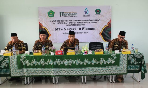 MTsN 10 Sleman Jadi Tuan Rumah Rakorpim Kankemenag Sleman