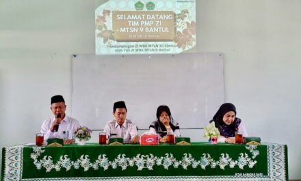 Menuju Zona Integritas,  MTsN 10 Sleman Gandeng MTsN 9 Bantul untuk Pendampingan