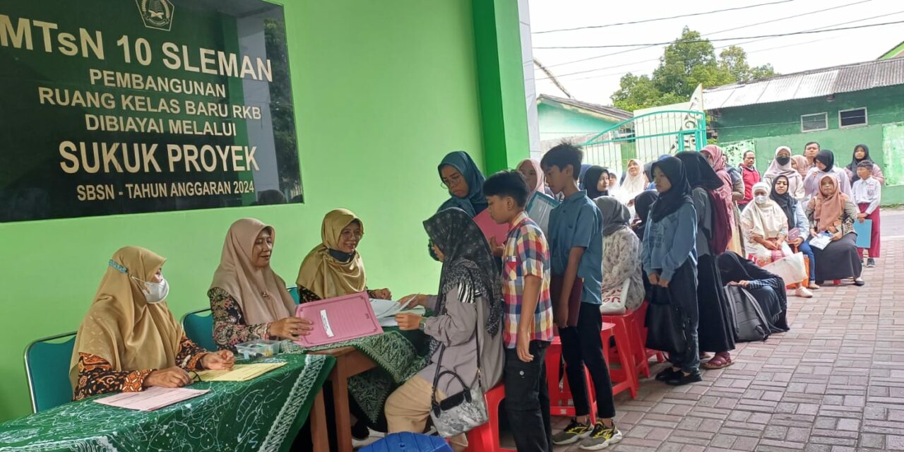 MTsN 10 Sleman Gelar  SPMB Jalur Reguler