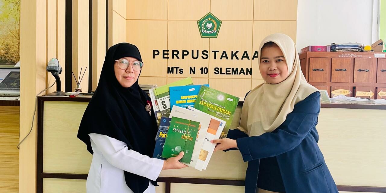 Perpustakaan MTsN 10 Sleman Gaungkan Wakaf Buku untuk Perkaya Koleksi dan Minat Baca