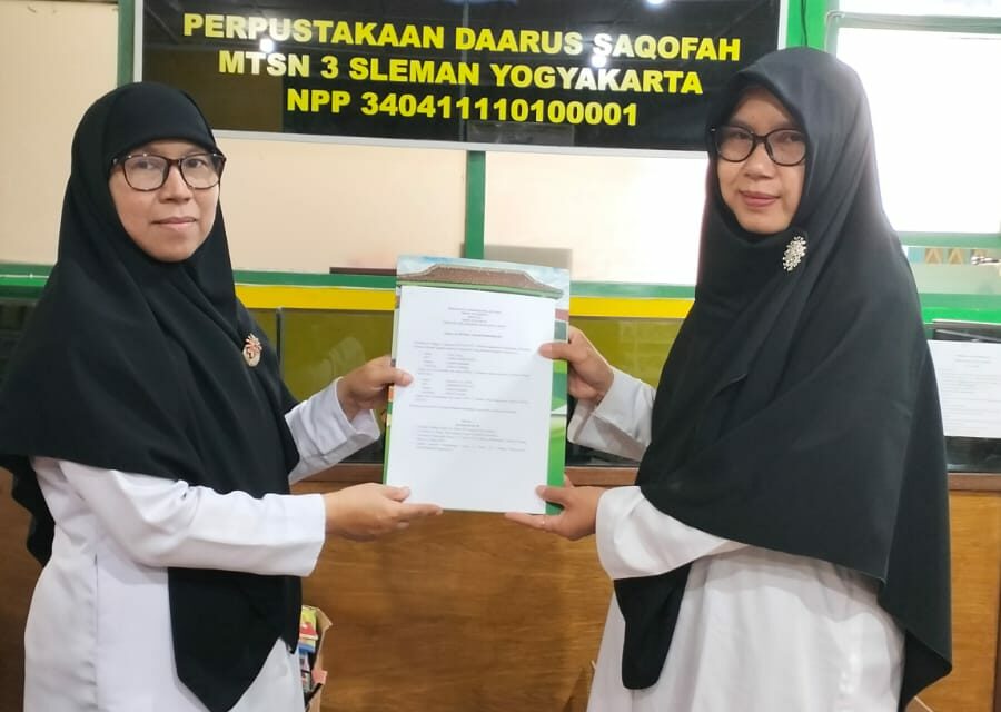 Upayakan Peningkatan Minat Baca, MTsN 10 dan MTsN 3 Sleman Jalin Kerja Sama Silang Layan Perpustakaan