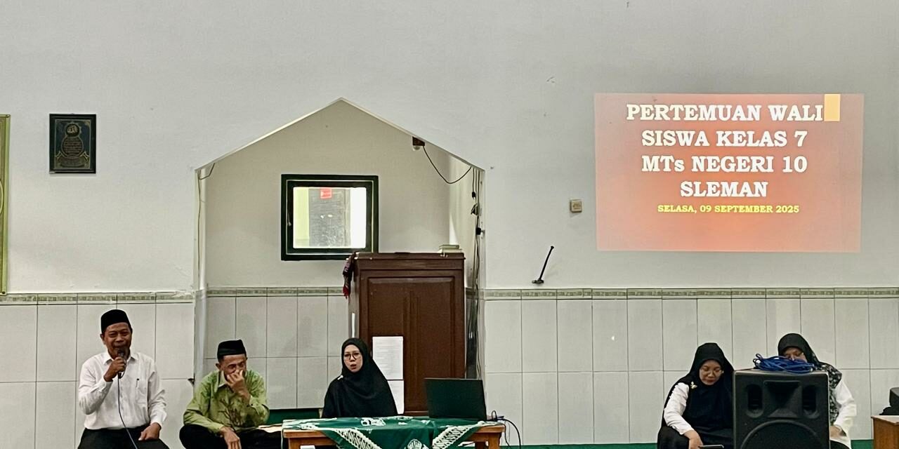 Gandeng Partisipasi Orang Tua, MTsN 10 Sleman Gelar Rapat Koordinasi Program Madrasah