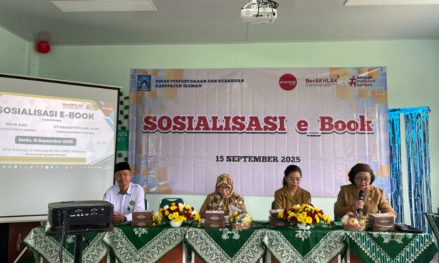 Perpusda Sleman  Gandeng MTsN 10  Sosialisasikan Layanan e-Book