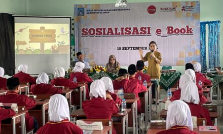 Sosialisasi E-Book Perpustakaan Daerah Sleman,  MTsN 10 Sleman Dapat Pencerahan Pentingnya Literasi