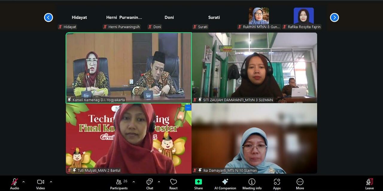 Humas MTsN 10 Sleman Ikuti Penguatan Kapasitas PIC Berita: Membuat Flyer Anti Ribet