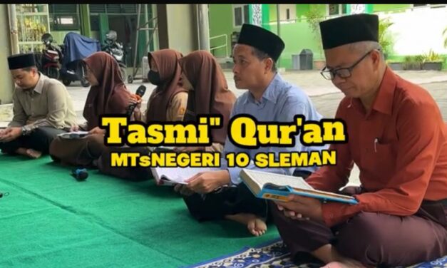 Tasmi’ AlQuran MTsN 10 Sleman,  Hafalkan Juz 29 Sekali Duduk