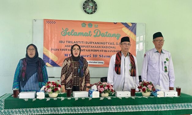 “Jadikan Perpustakaan Barometer Ilmu,” Pesan Kasi Dikmad dalam Visitasi Akreditasi Perpustakaan MTsN 10 Sleman