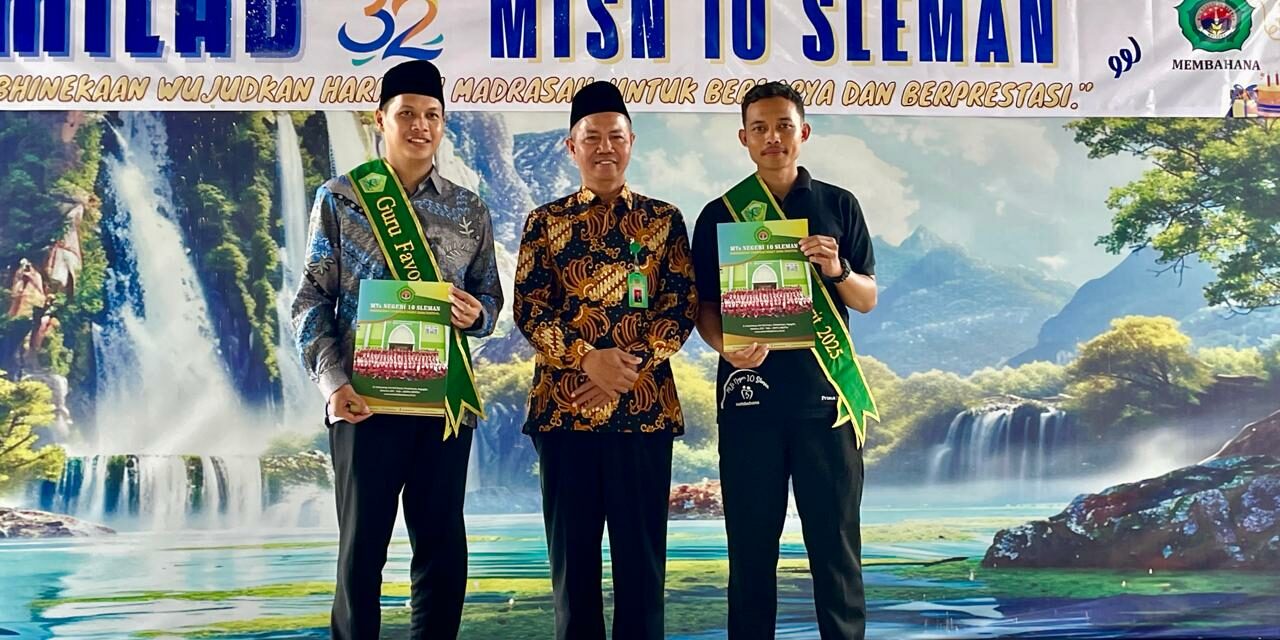 Semarak Milad Ke-32, MTsN 10 Sleman Umumkan Guru dan Pegawai Favorit