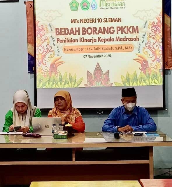 Songsong PKKM 2025, MTsN 10 Sleman Gelar Bedah Borang  Penilaian