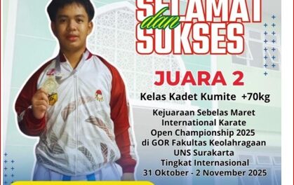 Karateka MTsN 10 Sleman Berlaga di Kejuaraan Internasional Karate UNS 2025