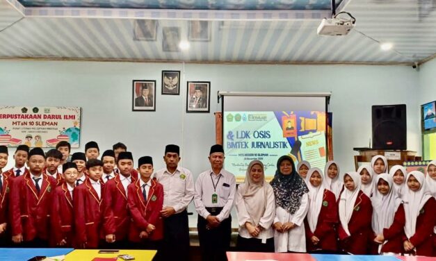  LDK MTsN 10 Sleman Siapkan Pengurus OSIS 2025/2026 Jadi  Pemimpin Tangguh