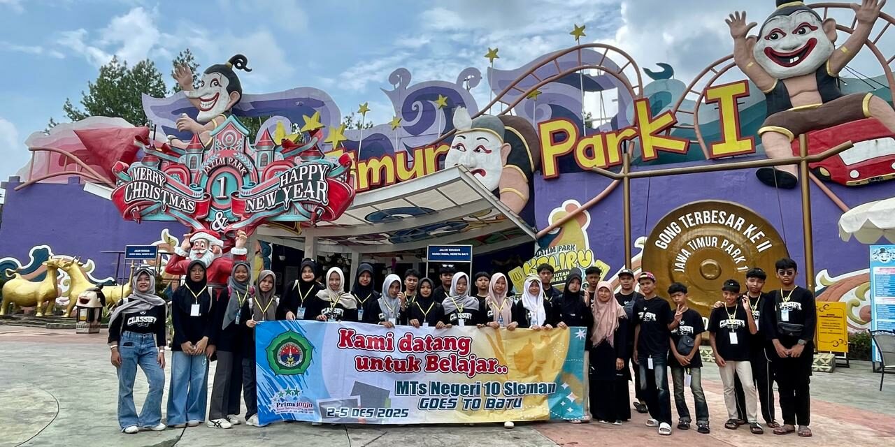 Jatim Park 1: MTsN 10 Sleman Jelajahi Wahana Sains, Budaya, dan Permainan Ekstrem