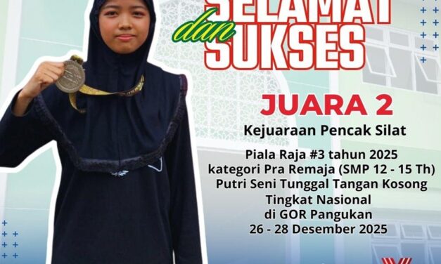 Athiyya Dwi Mumtazah, Siswi MTsN 10 Sleman  Juara Silat Piala Raja