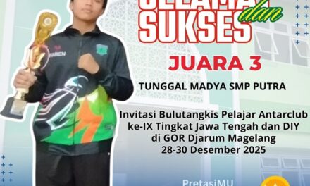  Firel Farenza, Atlet MTsN 10 Sleman Buktikan Prestasi Cabang  Bulu Tangkis