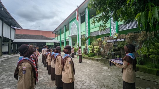 Estafet Kepemimpinan Dimulai: MTsN 10 Sleman Resmi Lantik Dewan Penggalang Baru