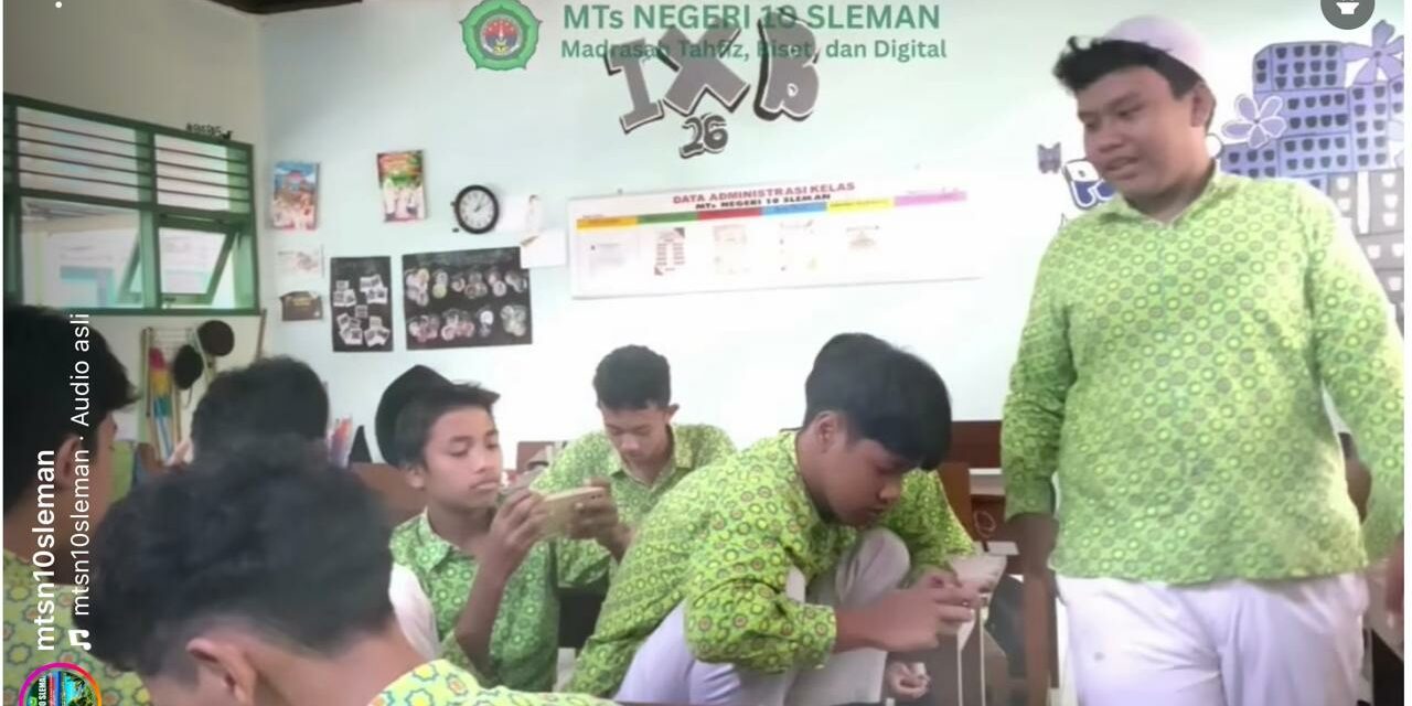 Edisi Kedua Korma MTsN 10 Sleman, Kelas IXB  Ajak Audiens Jaga Lisan