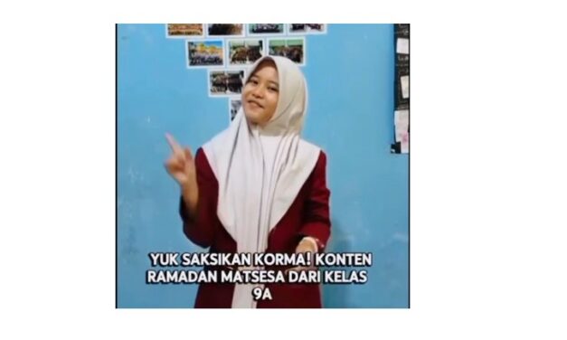 Edisi Perdana Korma MTsN 10 Sleman, Kelas 9A Kemas Keutamaan Menuntut Ilmu dalam Konten Kreatif