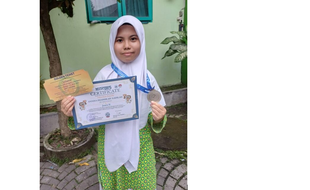 Annisa Zhahiirah,  Murid MTsN 10 Sleman,  Raih Juara 2 Olimpiade IPS  DIY-Jateng