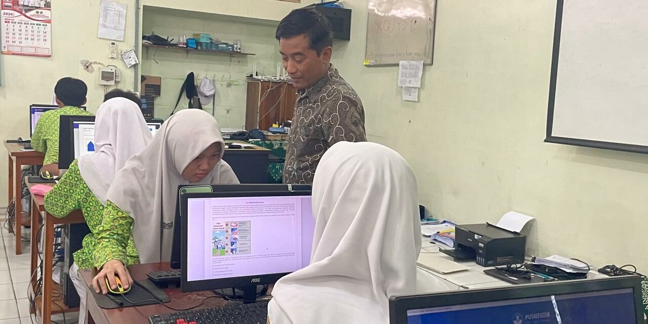 MTsN 10 Sleman Ikuti Simulasi TKA Nasional , Uji Kesiapan Aplikasi dan Jaringan