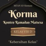 Konten Ramadhan  Edisi  8, Kelas 8D MTsN 10 Sleman Ingatkan Pentingnya Kebersihan Kelas