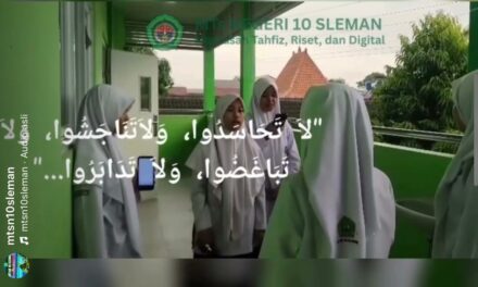 “Iri Hati Cuma Bikin Rugi”: Pesan Bermakna dari Korma Kelas 7C MTsN 10 Sleman