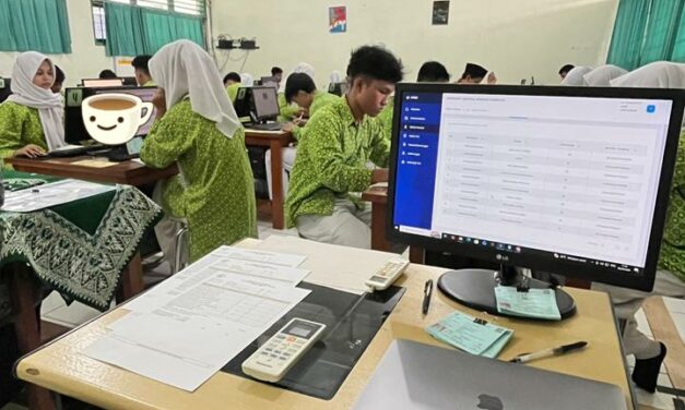 Sinergi Mantap, TKA MTsN 10 Sleman Hari Pertama Terpantau Lancar