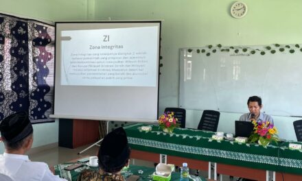 Ikhtiar Wujudkan Madrasah Bersih Melayani, MTsN 10 Sleman Laksanakan  Pendampingan PMP ZI