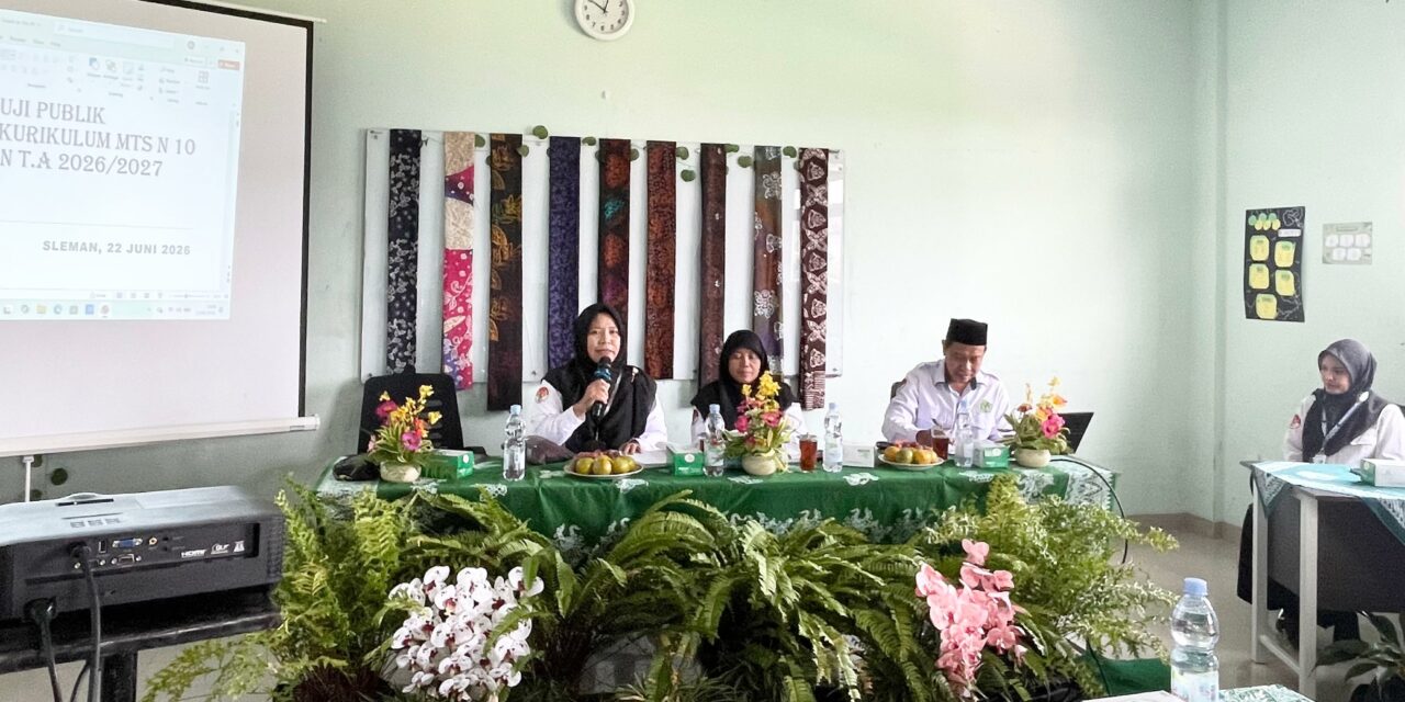 Tingkatkan Kualitas Pembelajaran, MTsN 10 Sleman Gelar Uji Publik Dokumen Kurikulum 2026