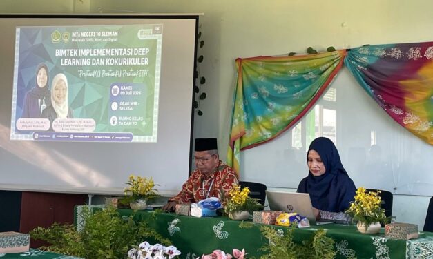 Selaraskan Kurikulum, MTsN 10 Sleman Gelar Bimtek Deep Learning dan Kokurikuler