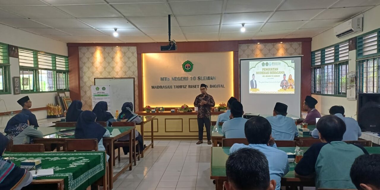 Penguatan Moderasi Beragama MTsN 10 Sleman,  Wujudkan Madrasah Harmonis dan Berintegritas