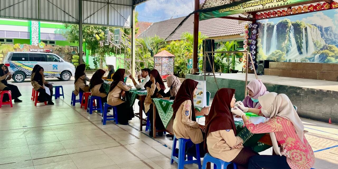 Gandeng Puskesmas, MTsN 10 Sleman Ikuti Screening Kesehatan