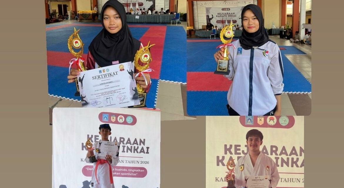 Empat Murid MTsN 10 Sleman Raih Prestasi Karate Tingkat Kabupaten