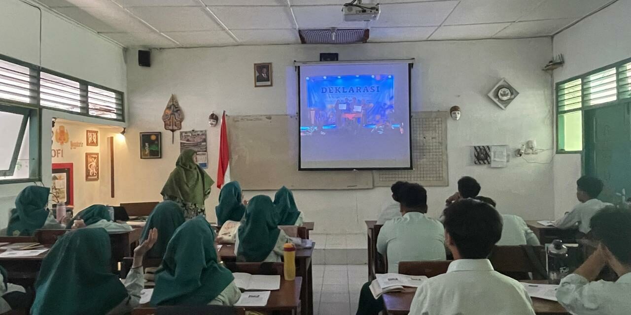 MTsN 10 Sleman  Ikuti  Deklarasi Pencegahan Kenakalan Remaja dan Radikalisme Kabupaten  Sleman