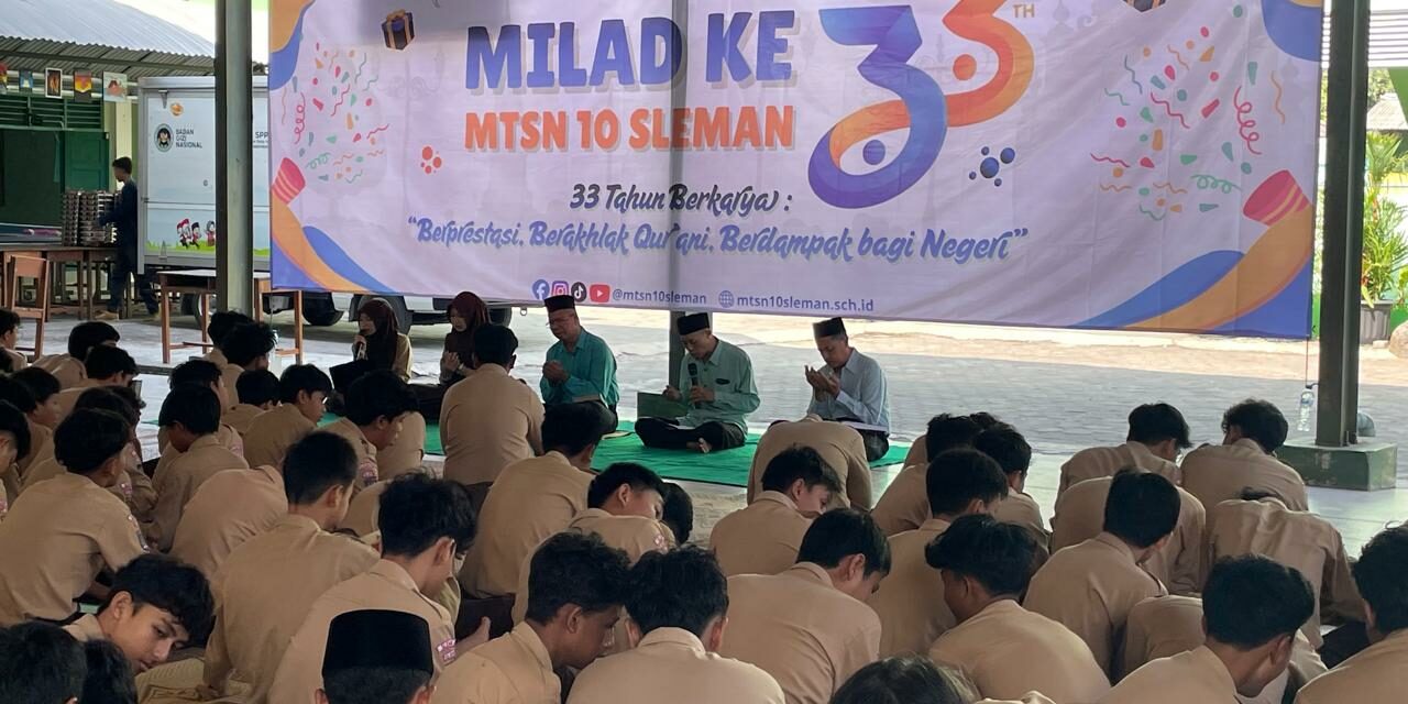 Khotmil Qur’an Awali Gebyar Milad ke-33 MTsN 10 Sleman