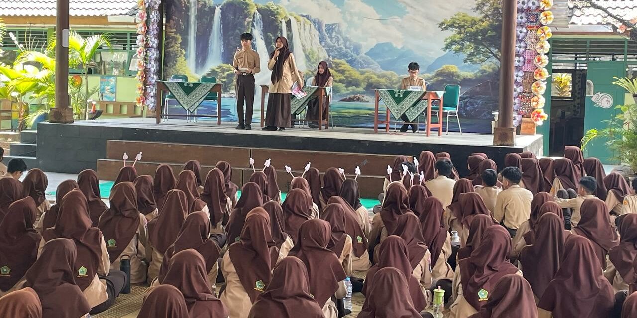 Ajang Penjaringan Pemimpin Muda: Tiga Paslon OSIS MTsN 10 Sleman Adu Visi-Misi