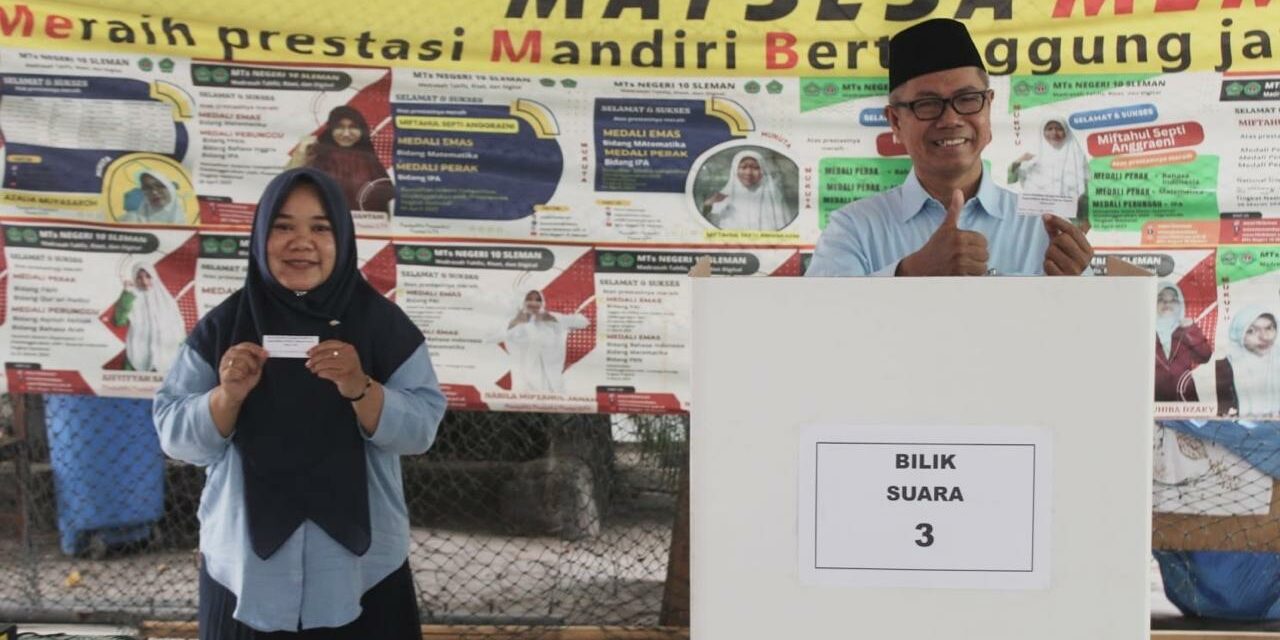 MTsN 10 Sleman Gelar Pemilihan Guru dan Pegawai Favorit Berbasis E-Voting